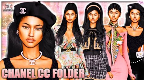 sims 4 cc chanel hair|coco chanel sims 4.